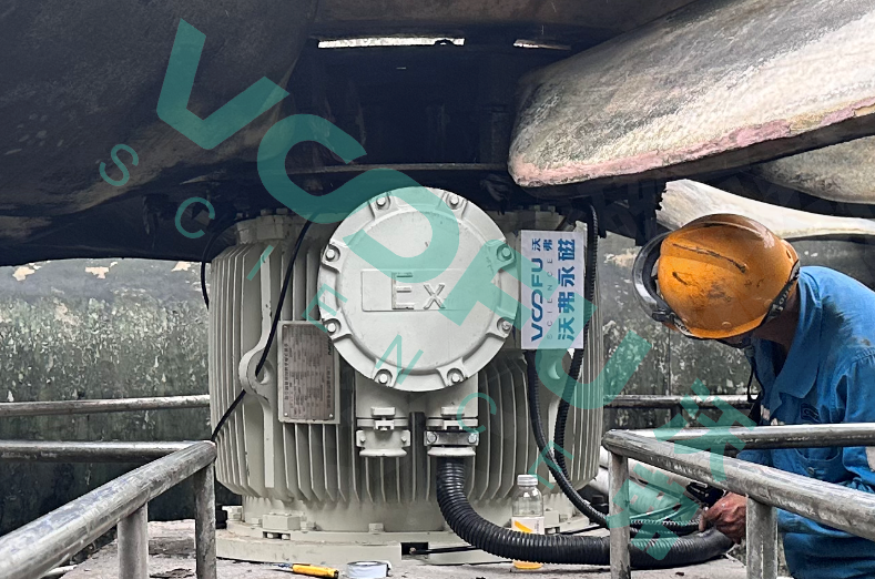 海螺集团某水泥厂——1#机组冷却塔风机永磁直驱电机改造