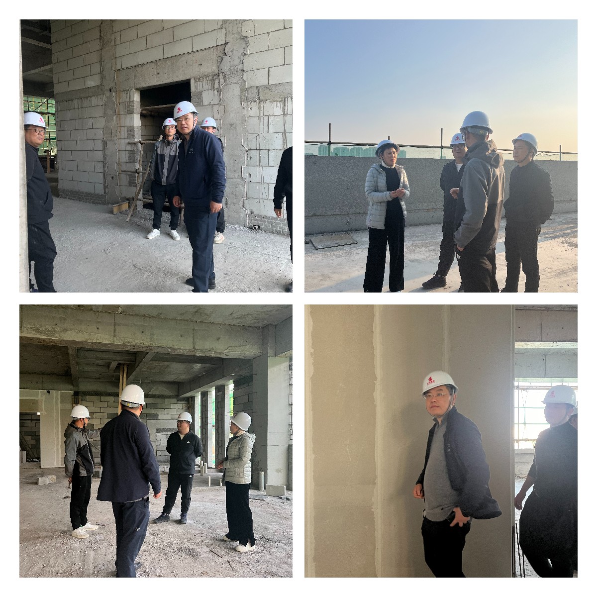 对质量精益求精 沃弗永磁董事长率队对厂建二期进行安全质量巡检